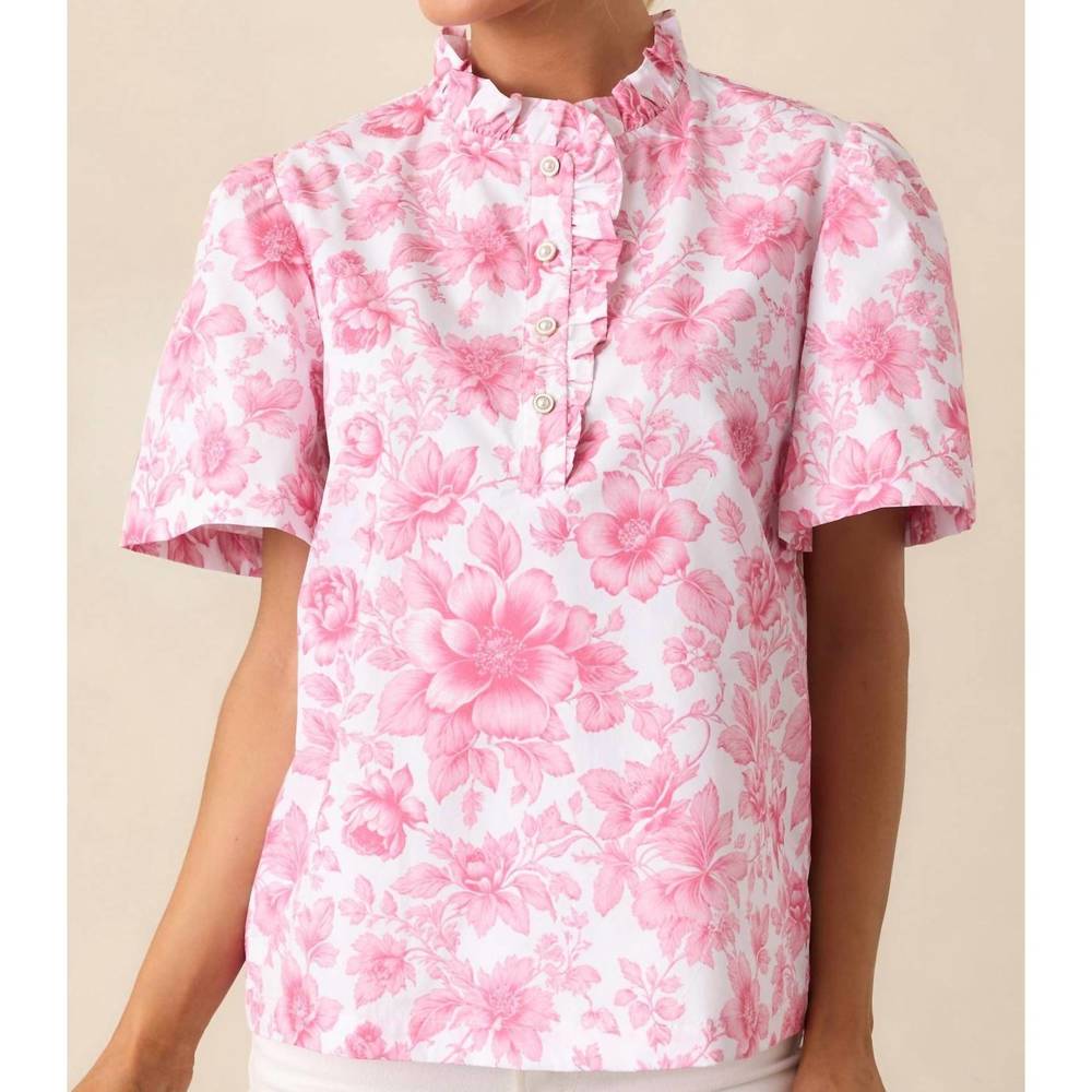 NEW PROSPERINA dianthus floral top in pink
